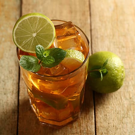 Iced Tea with Lemon (black tea) ilustration